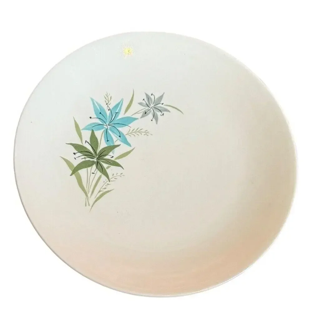 Tiger Lily Floral Bread Butter Plates (3) ~ 7.5” VTG Sabin China (unmarked) READ